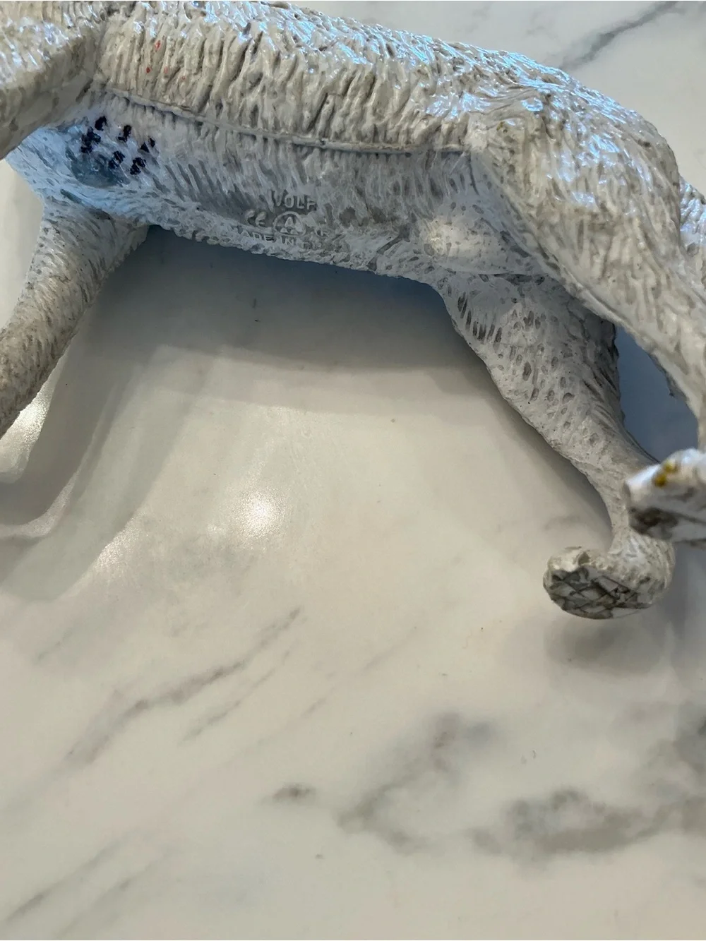 Realistic Wolf Toy Figures - White and Gray Set